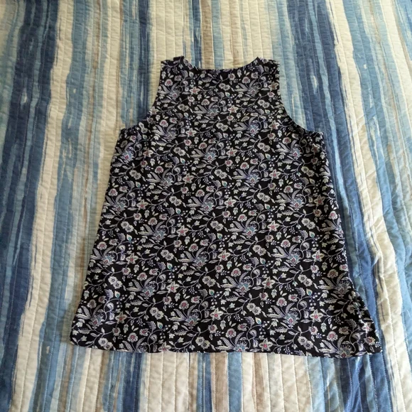 Allison Joy Black and Blue Floral Top - Picture 6 of 7